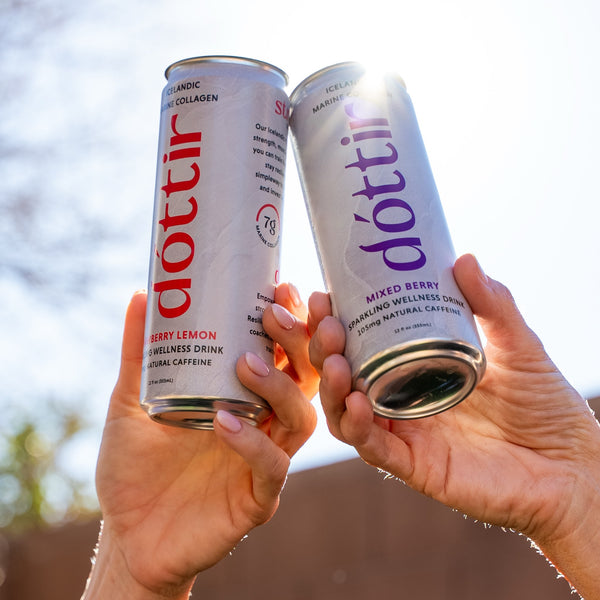 dóttir Icelandic Marine Collagen Sparkling Caffeinated Drink (12-Pack)