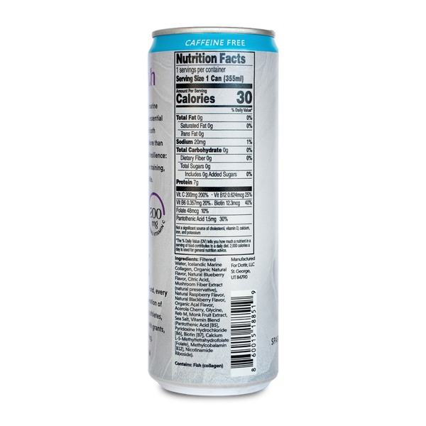 dóttir Icelandic Marine Collagen Sparkling Caffeine Free Drink (12-Pack)