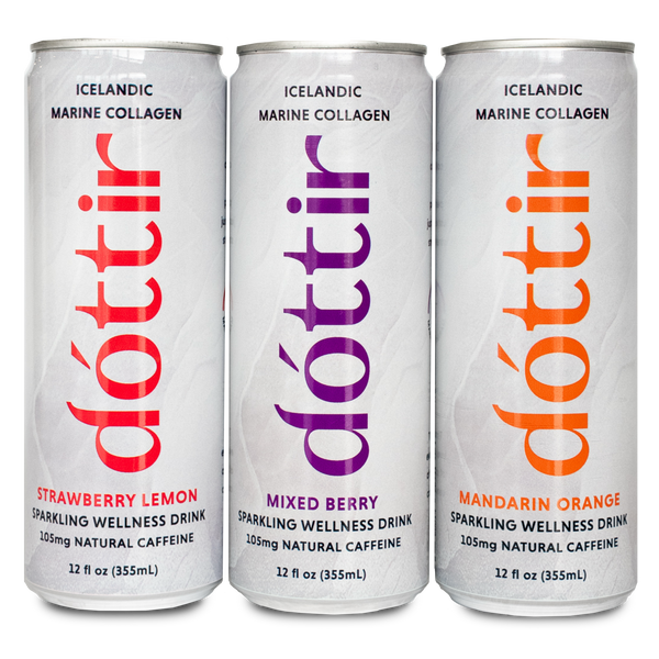 dóttir Icelandic Marine Collagen Sparkling Caffeinated Drink (12-Pack)